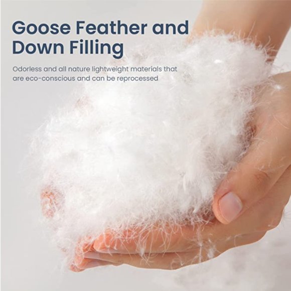 WHITE FEATHER - DOWN BLEND COMFORTER - 50/50 LIGHTWEIGHT (FULL/QUEEN) - Picture 5 of 7